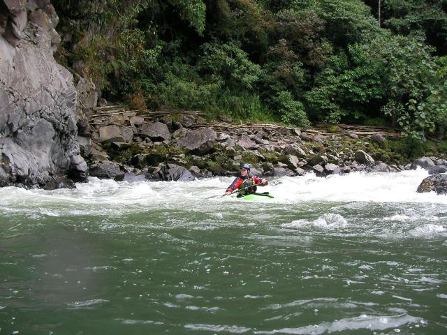 Chris kayaking the Cosanga River