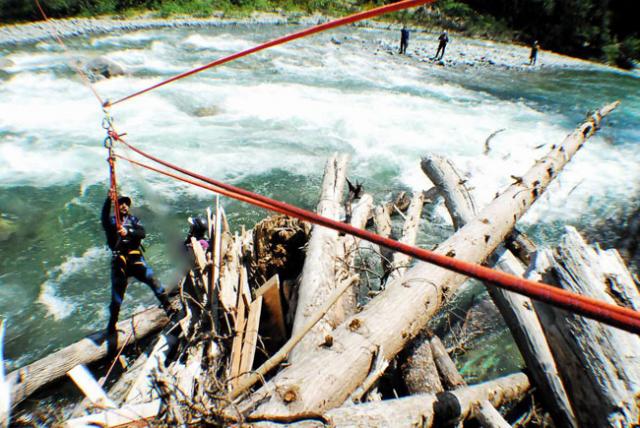 Technical rope rescue